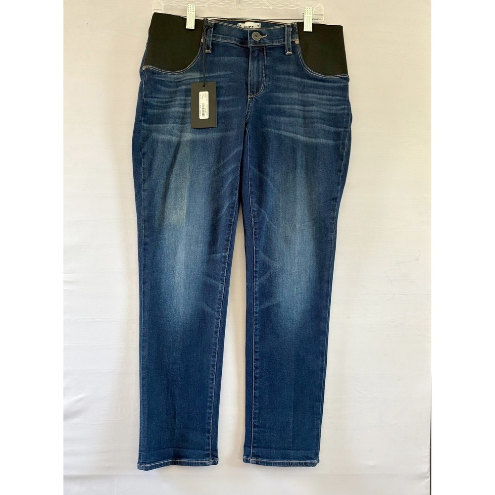 PAIGE Maternity Verdugo Jeans Blue Side Panel W5250 ENCHANT DNM984